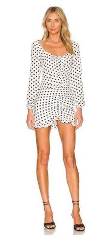 Revolve MORE TO COME Cymone Mini Polka Dot Dress