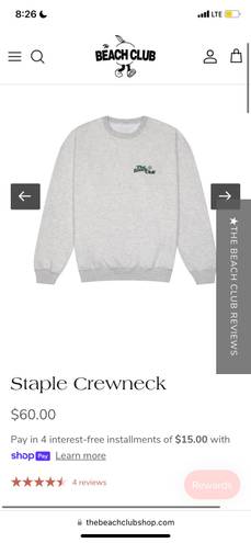 Beach Club The  Crewneck