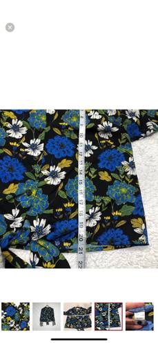 Lost + Wander Pisces Floral Front Tie Blouse Small