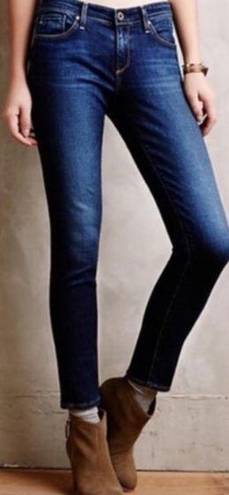 AG Adriano Goldschmied  + Anthropologie Mid Rise Skinny Jeans 31R