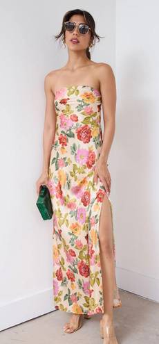 fab'rik Strapless Patterned Dress