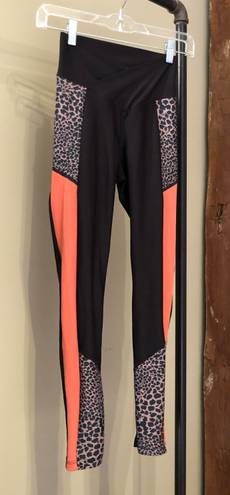 Beach Riot Sport Legging Black Leopard Size Small