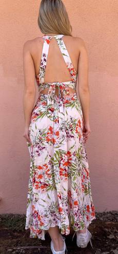 Abel the label Beautiful  floral backless maxi dress