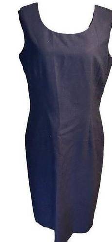 Oleg Cassini Vintage  Sleeveless Sheath Navy Blue Dress