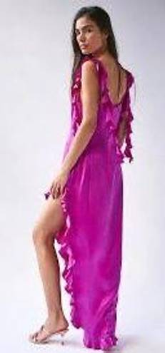 Amanda Uprichard Pink Sonnet Silk Gown