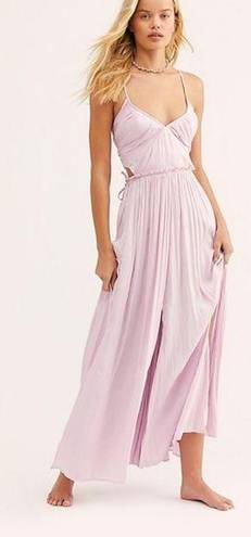 Free People Nwt  need this shiny maxi dress in lilac