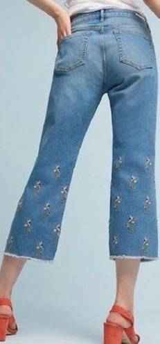 Pilcro and the Letterpress Anthropologie  Embroidered Flower Jean