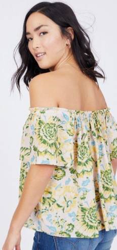 Tracy Reese Floral Off The Shoulder Top