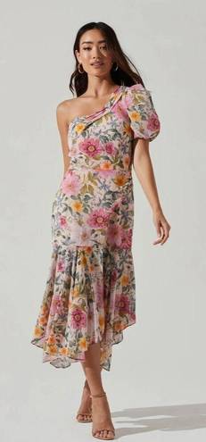 ASTR The Label Floral Off The Shoulder Dress