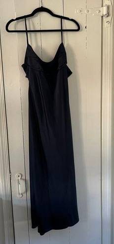 Jason Wu NWT  Blue Satin Midi Dress