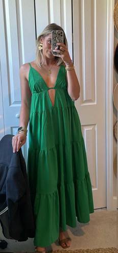 Petal and Pup SNDY Green Cut Out Maxi Dress