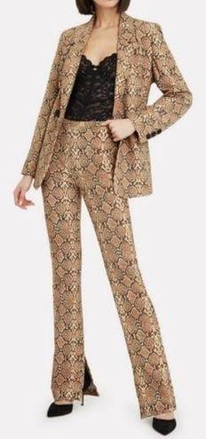 ANINE BING 💕💕 Cigarette Python Trousers ~ Split Cuff Snakeskin Print XS NWT