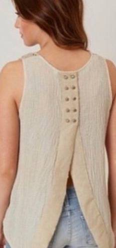 Gimmicks by BKE NWT  Open Back Crochet Tank Size Large