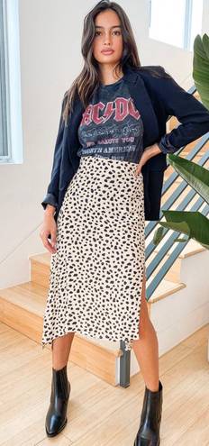 Boutique Leopard Midi Skirt