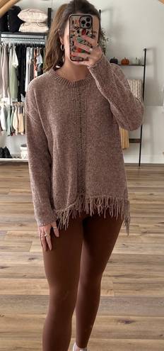 Umgee Frayed Oversized Sweater