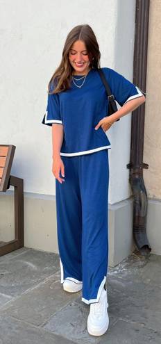 Lounge NWT Matching Blue  Set wear Work From Home Outfit