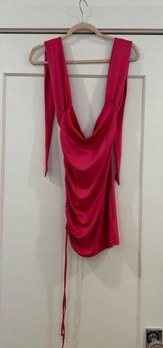 tied mini dress Pink Size M