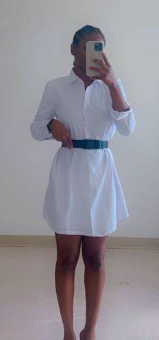 Pretty Little Thing White Shirt Dress