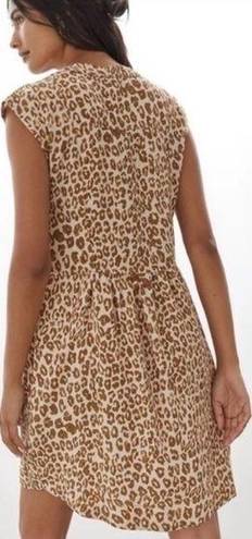 Pilcro  from Anthropologie leopard prints, sleeveless, V-neck mini dress. M