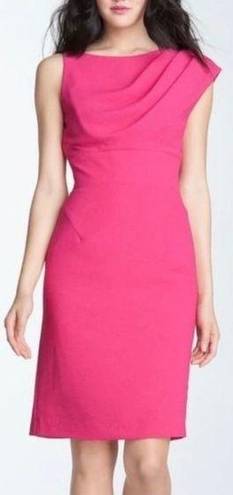 Black Halo 💕 💕 Alexander Sleeveless Sheath Gathered Dress ~ Pink 2 NWOT