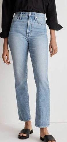 Madewell  The Perfect Vintage Straight Jeans in Light Wash Blue Women's 29