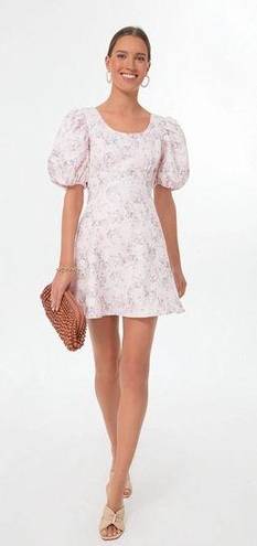 Tuckernuck  x Hyacinth House Pink Jacquard Empire Ella Mini Dress