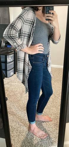 Aeropostale Grey Plaid Cardigan