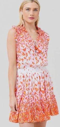 Poupette St. Barth  Triny Printed Mini Dress Pink Petale