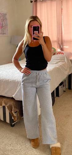 SheIn Gray Sweatpants Wide Leg