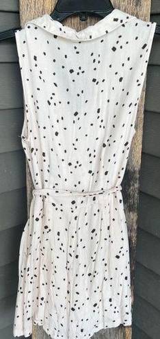 Lush Clothing Lush White w/ Black Polka Dot Wrap Dress