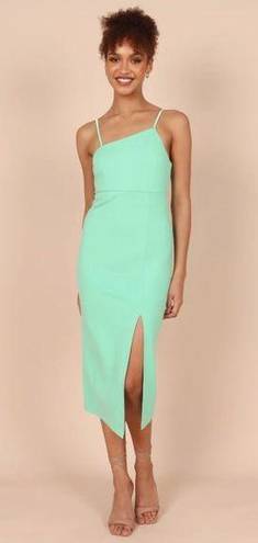 Petal and Pup  Zahra Green Midi Side Slit Dress 8