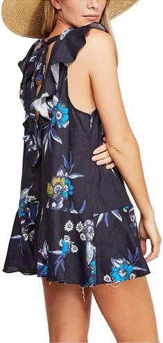 Free People Summer in Tulum Linen Floral Tunic