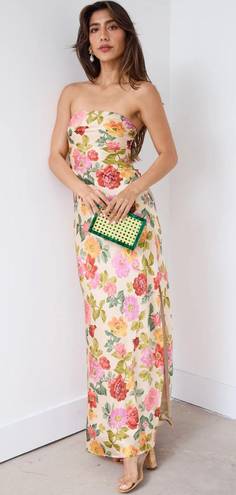 fab'rik Strapless Patterned Dress