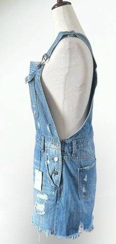 Hidden Jeans  Denim Overall Mini Dress Size Medium NWT