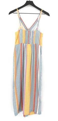 Sandy & Sid  Button Front Midi Dress Pastel Blue S