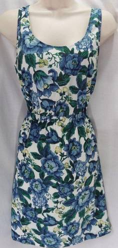 The Loft * "" GREEN & BLUE FLORAL CASUAL CAREER SUMMER DRESS SIZE: 8 NWT