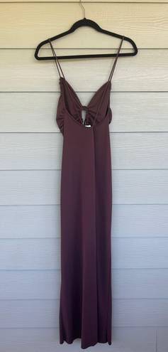 Mango brown maxi dress