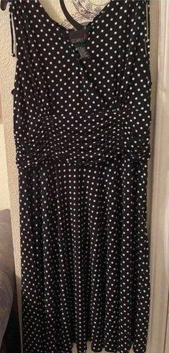 Scarlett Womens plus size black & white sleeveless dress size 16