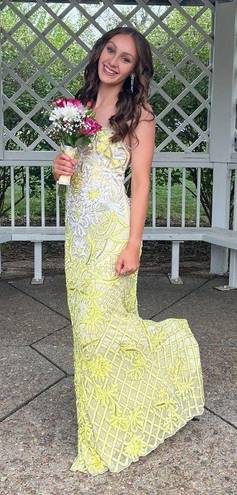 Sherri Hill No. 53903 Yellow Prom Dress