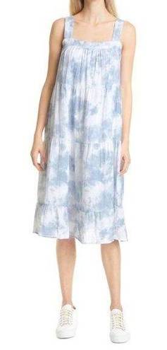 Rails  Amaya Tiered Sundress Tie Dye Midi Blue White Size XS