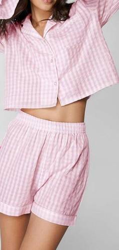 Pink Pajama Top and Short Set