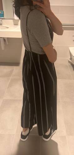 Nordstrom White / Black Striped Jumpsuit