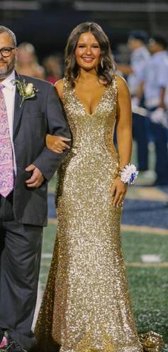 Jovani Gold Dress