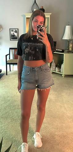 Abercrombie & Fitch High Rise Mom Jean Shorts