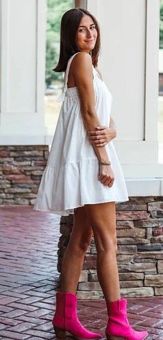 HYFVE White Linen Mini Dress