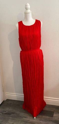 Banana Republic NWT Pleated Maxi Dress size Large Red - $66 (34% Off  Retail) - From Zoey