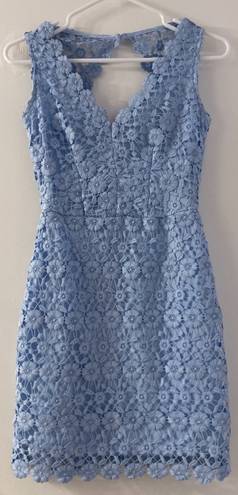 B Darlin Light Blue Lace Dress