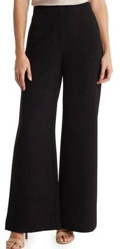 T Tahari  Women's Black Ponte Wide Leg Soft Pants Sz 4