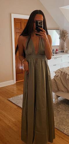 Lime Lush Sage Green Maxi Dress