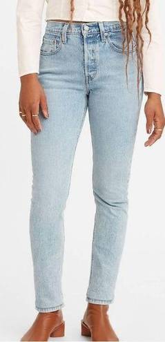 Levi’s Levi's, New, 501 High Rise Skinny Tango Light Wash Button Fly Blue Jeans, 30